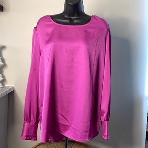Adrianna Papell Fuchsia Blouse L